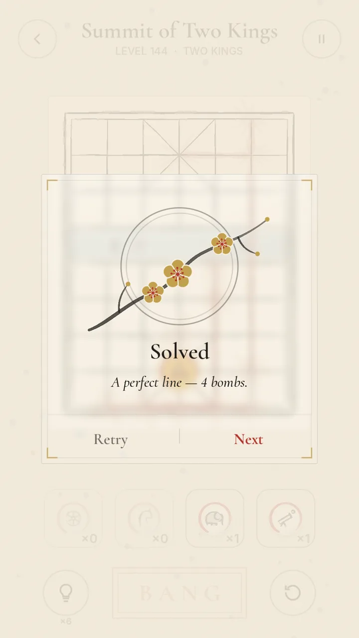 The Mystical East solved board